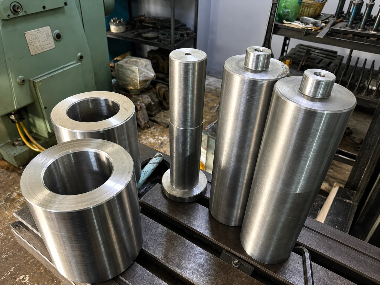 Bujes y casquillos de acero maquinados